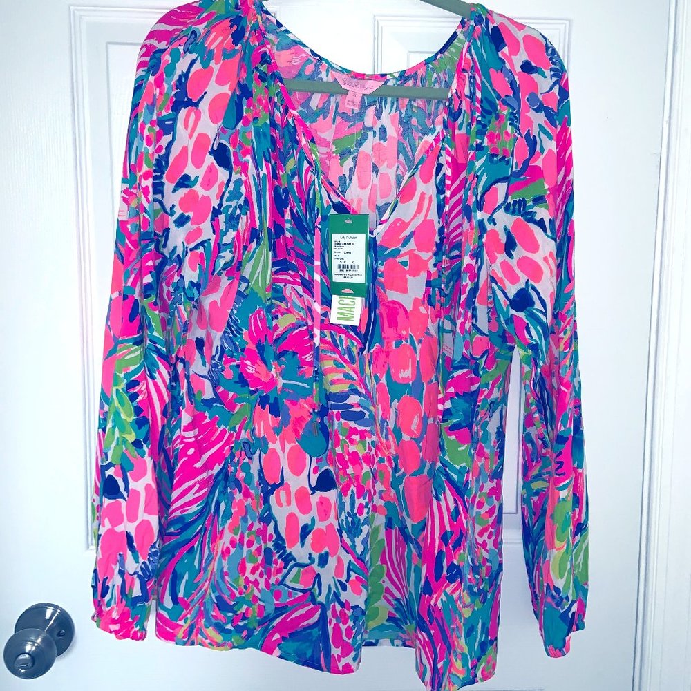 Lilly Pulitzer Willa top - Gumbo Limbo Print